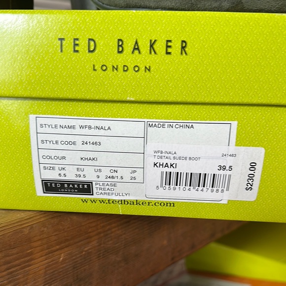 Ted Baker Women's Green Ankle Boots - Picture 2 of 8